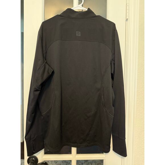 5.11 TACTICAL MEN'S MAX EFFORT 1/4 ZIP PULLOVER, black XL - Picture 6 of 6